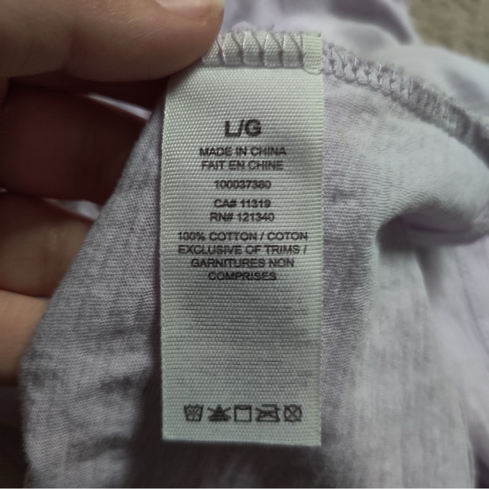 Garage Lavender Off-Shoulder Crop Top - Picture 3 of 5